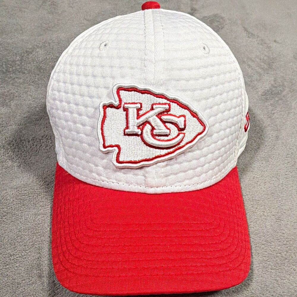 New Era 39THIRTY Kansas City Chiefs NFL Cap Hat L/XL White/Red